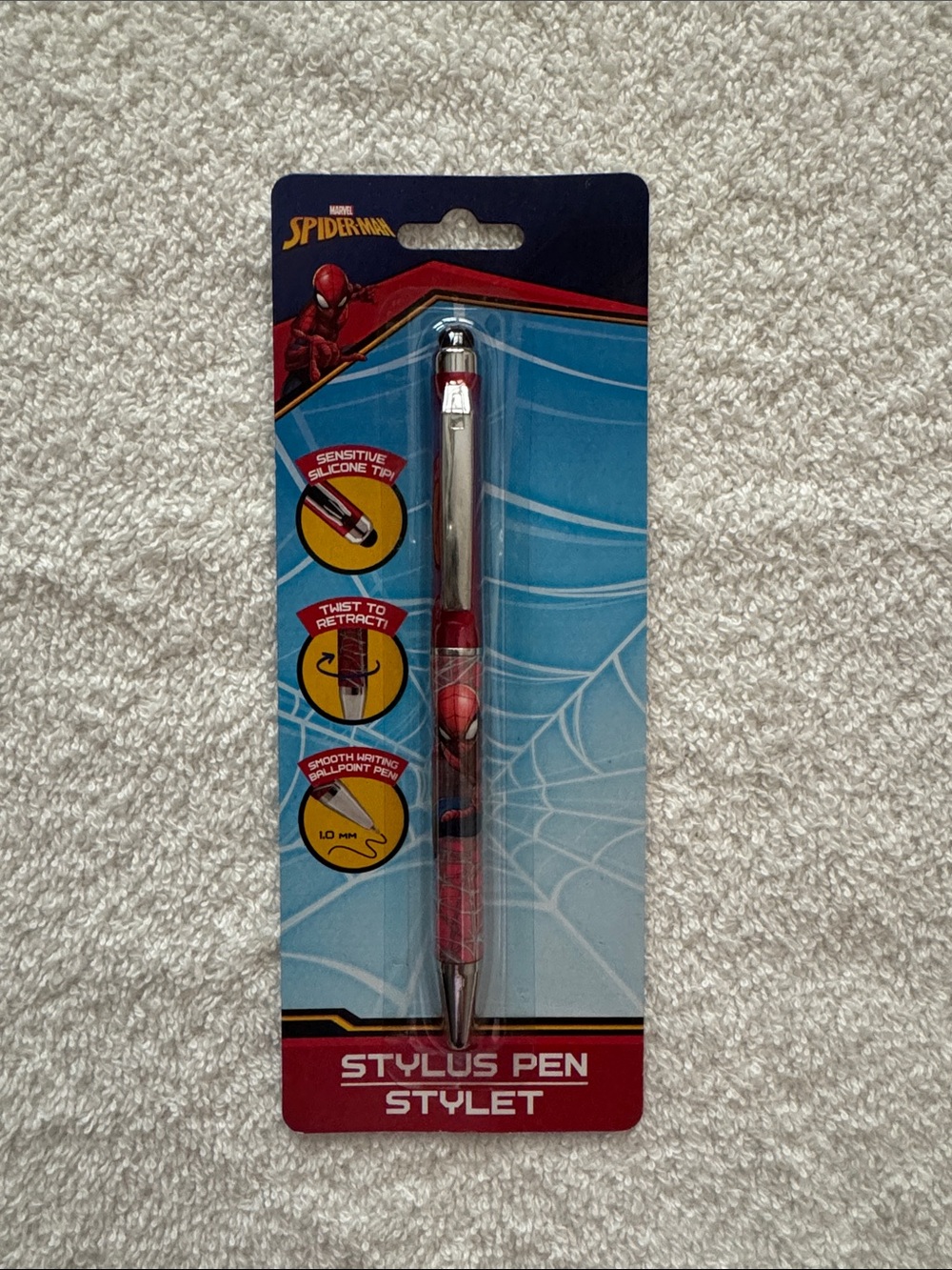 Marvel Spiderman Ballpoint Pen & Stylus Pen